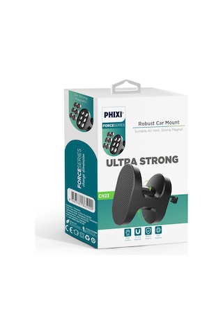 Phixi Basic Ch23 6x Güçlendirilmiş Mıknatıslı Araç İçi Telefon Tutucu-27