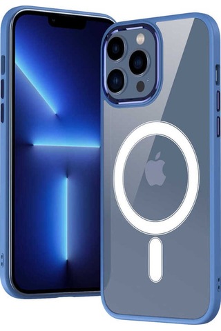 Apple iPhone Uyumlu 13 Pro Max Wireless Şarj Özellikli Csm Zore Krom Magsafe Silikon Kılıf siyah