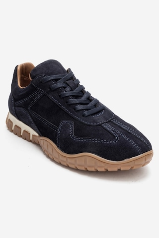 Luvishoes Lars Lacivert Süet Hakiki Deri Kadın Günlük Sneaker Lacivert