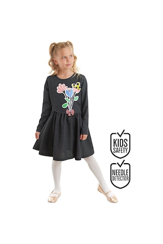 Denokids Çiçekler Kız Çocuk Elbise