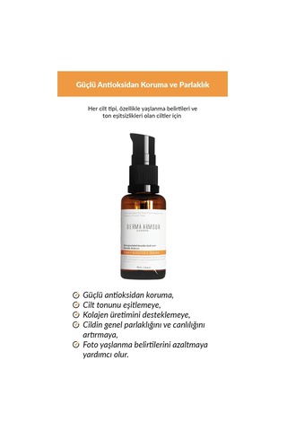 Derma Armour Ton Eşitleyici Vitamin C Serum 30 ML