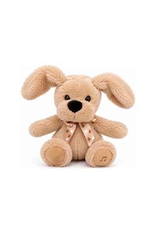 28 Cm Müzikli Hareketli Peluş Köpek Yumuşacık Sevimli Oyun Arkadaşı Kahverengi