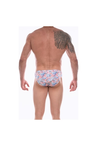Don Moris Erkek Desenli Slip (Dm072261) Gri Melanj