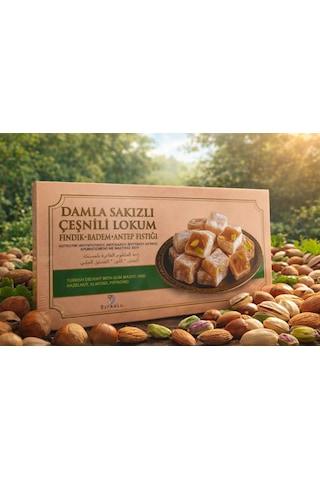 Dırkalı Çeşnili Damla Sakızlı Lokum 250 G