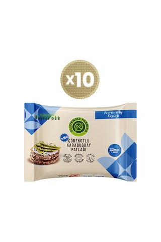 Karabuğday Patlağı Çörekotlu 24 G X 10 Paket Glütensiz & Vegan