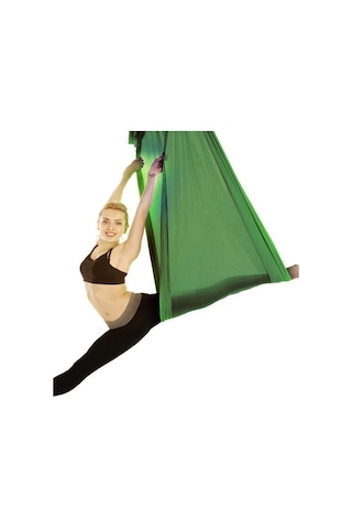 Bundera Yoga Fly Hamağı Yeşil - Tavana Askılı