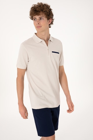 U.S. Polo Assn. Erkek Regular Fit Fermuarlı Taş Tişört 50306788-VR049