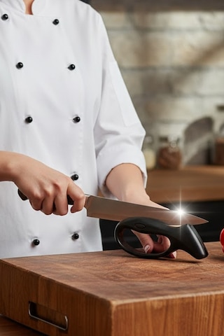 Bıçak Bileme Makinesi - El Koruma Hazneli Pratik Bıçak Bileyici Ergonomik Saplı Kolay Bileyici