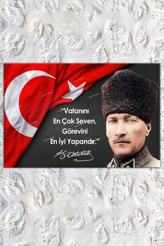 Atatürk Kanvas Tablo Resmi Kurumlara Uygun