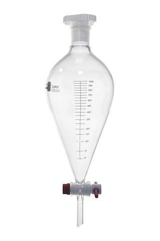 Borox Cam Ayırma Hunisi 1000 Ml - Armudi Tip