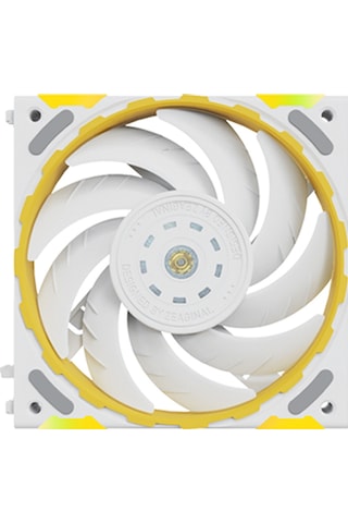 Jeehugo Yeston 12cm Rgb Bilgisayar Kasası Fanı, Fdb Yataklı, 4pın Pwm Sessiz Soğutma, Otomatik Hız Kontrolü, Beyaz Beyaz