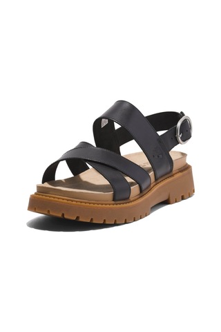 Timberland Backstrap Sandal Tb0A61Trw021-Black Full Graın Siyah