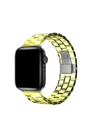 Watch Ultra 49mm Kordon Uyumlu Krd-33 Strap Kayış Tuva- Sarı