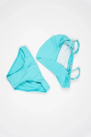 Adisia Kız Çocuk Turkuaz Bikini Takımı Turkuaz