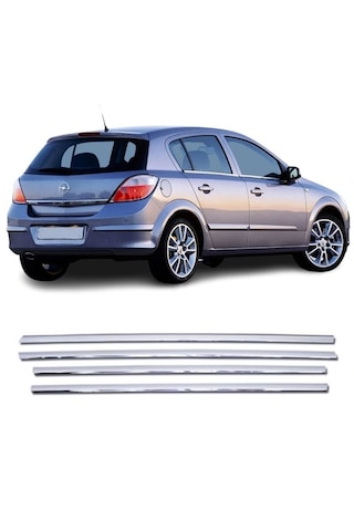 Opel Astra H Hb Krom Cam Çıtası 4 Prç 2004-2009 Arası P.çelik