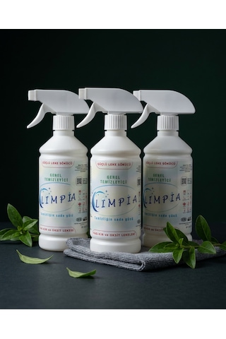 Genel Temizleyici - Güçlü Leke Sökücü Sprey - Yağ, Kir Ve Oksit Temizleyici 500 Ml 3'lü Set