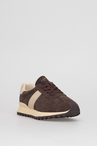 Lufian 122230034 Doris Kadın Hakiki Deri Klasik Sneaker Kahverengi Kahverengi