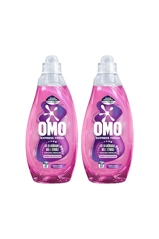 Omo Express Fresh Capcanlı Renkler Renkli ve Siyahlar Sıvı Çamaşır Deterjanı 2 x 1480 ML