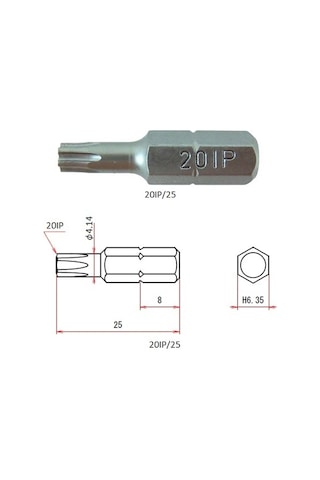 vessel 447205 T20Ipx25 MM Torx Bits Uç vessel 447205 T20Ipx25 MM Torx Bits Uç