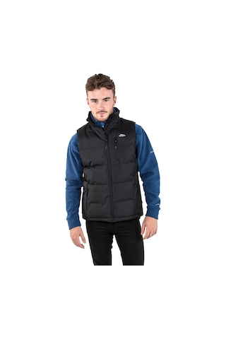 Trespass Clasp Padded Gilet Erkek Yelek Siyah Siyah