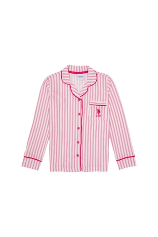 U.S. Polo Assn. Kız Çocuk Fuşya Çizgili Pijama Takımı 50318940-VR023