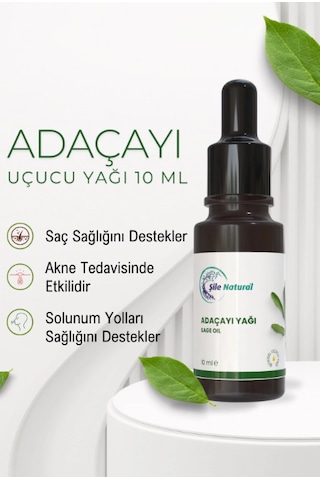 Adaçayı Uçucu Yağ 10 Ml - Şile Aromatik Bitkiler Tarımsal Kalkınma Kooperatifi