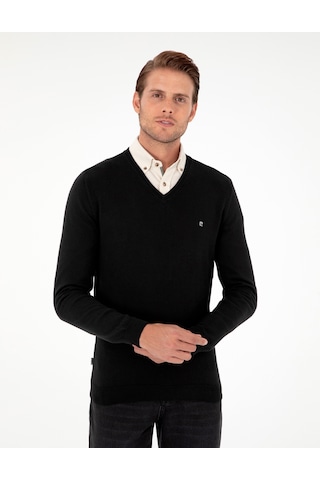 Pierre Cardin Erkek Siyah Kazak /triko 50296622-vr046 Siyah