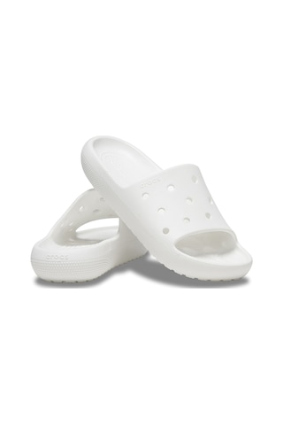 Crocs Unisex Classic Slide V2 Terlik - Beyaz White