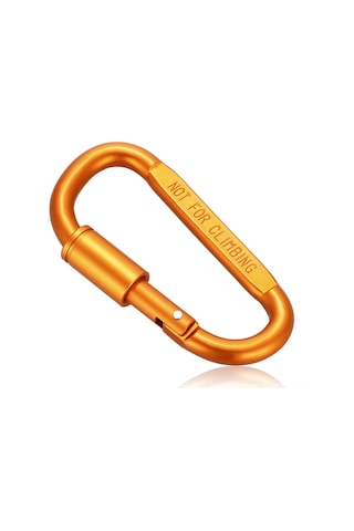 Suofeng Altın Renkli Alüminyum D Tipi Kilitleme Kilitli Anahtar Kilitçigi - Hafif Dış Mekan Çantası Aksesuarı