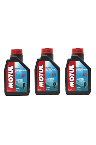 Motul Marine Outboard 2T 2 Zamanlı Tekne Motor Yağı 1 L 3 Adet