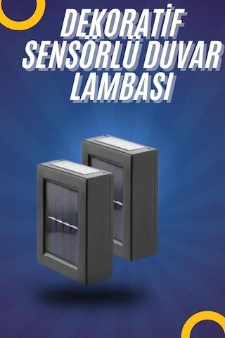 Yeni Model Solar Çift Taraflı Duvar Lambası Dekoratif Duvar Lamba