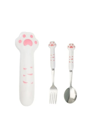 Maiyame Stainless Steel Çanta Seti: Yemek, Salata, Sushi İçin Isı/dirençli, Hijyenik Taşınabilir Kaşık-çatal Pembe