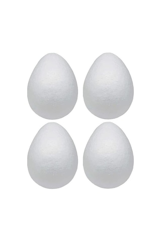 Mas Mileo Strafor Köpük Figür - Yumurta - 8cm - 4'lü Paket 1861