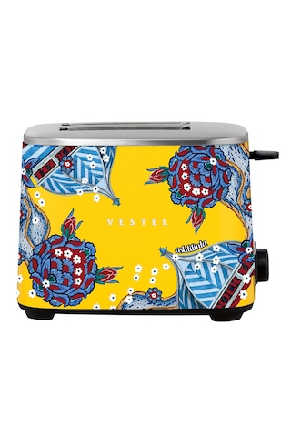 Vestel X Aslı Filinta Retro Sarı Çini Ekmek Kızartma Makinesi