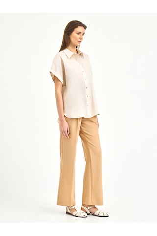Karaca Kadın Comfort Fıt Gömlek-bej 12.25s.04.029 Bej