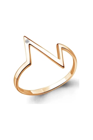 Aquamarıne 925 Ayar Gümüş, Kaplama Altın Yüzük 138776832 Altın