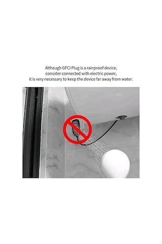 Xurunkeji Abd Fişi, 2 Adet Gfcı Fiş Değiştirme 3 Uçlu, Otomatik Sıfırlama 15 Amper Listelenen Toprak Kaçak Akım Devre Kesici Adaptörü Değiştirme