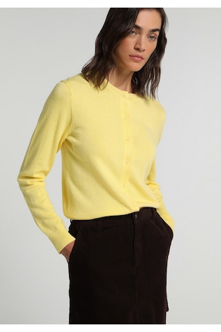Colin's Colins Slim Fit Yuvarlak Yaka Düz Kadın Sari Hırka Cl1076473 Q1.v2 Ylw Sarı
