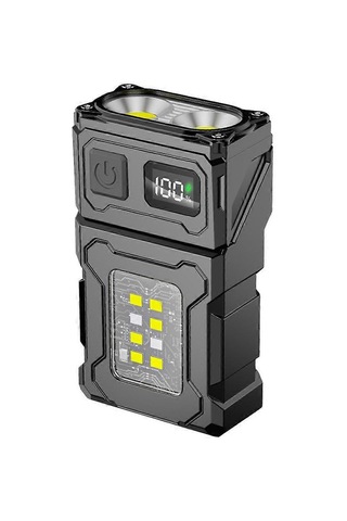 Dc08 Şarj Edilebilir Led Çalışma Lambası, 800 Lm, 90 Döndürülebilir, Manyetik Taban, Ipx5 Su Geçirmez, Taşınabilir Çok Fonksiyonlu Lamba