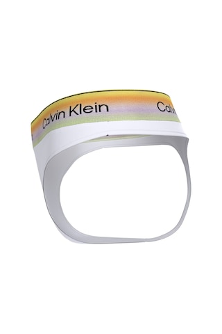 Calvin Klein Kadın Marka Logolu Beyaz Tanga-16251