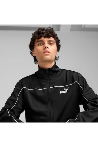 Puma Poly Piping Erkek Eşofman Takımı 68485201 Siyah