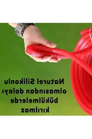 15 Metre Silikonlu Su Hortumu - Bahçe Ve Sulama İçin İdeal
