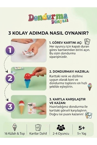 Dondurma Dünyası Hızlı Denge Ve Beceri Oyunu Eğitici Aile Çocuk Oyuncakları Aktivite Seti