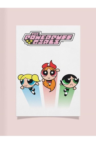 Powerpuff Girls Tasarımlı 24*33 cm 350 gr. Kuşe Kağıt Poster