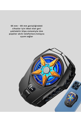 Telefon Soğutucu Yarı İletken Çipli, 65-85mm Telefonlar İçin