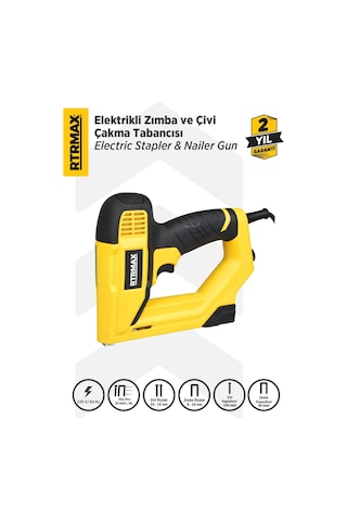 Rtm4020 Elektrikli Zımba Ve Çivi Çakma Tabancası 8-16 Mm