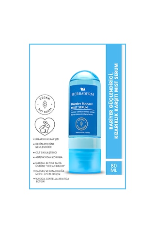 Herbaderm Bariyer Güçlendirici ve Kızarıklık Karşıtı Mist Serum 80 ML