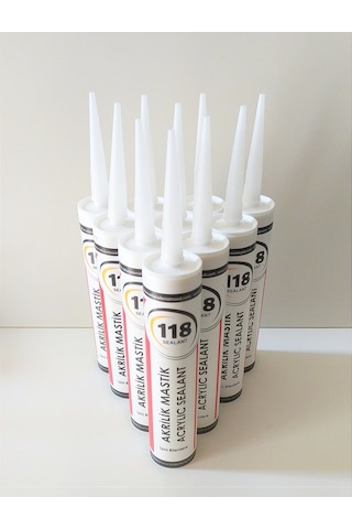 10 Adet Beyaz Silikonize Mastik / Çekomastik 450 G 10 Adet Beyaz Silikonize Mastik / Çekomastik 450 G