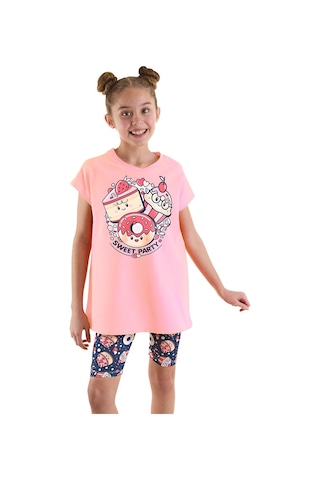 Denokids Mshb&g Sweet Party Kız Çocuk Tunik Tayt Takım Çok Renkli