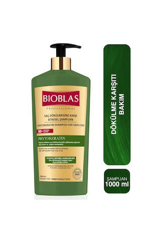 Bioblas Onarıcı Bakım Saç Dökülmesine Karşı Phytokeratin Şampuan 1.000 Ml - Keratin Bakım, Yıpranmış Saçlar